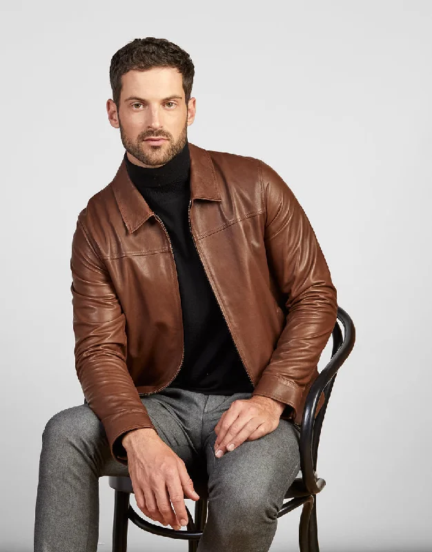 Get It Before It’s Gone Ryder Tobacco Leather Jacket