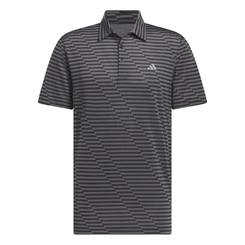 Exclusive Deal Ultimate365 Mesh Print Polo Black/Grey Five - SS24