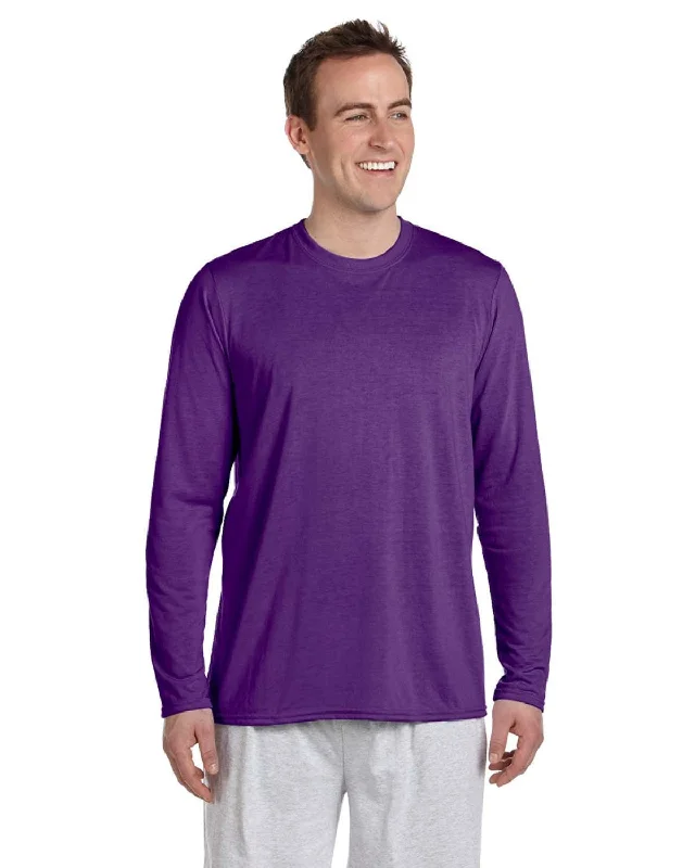 Super Discount Gildan 4.5 oz. Performance Long Sleeve T-Shirt | Purple