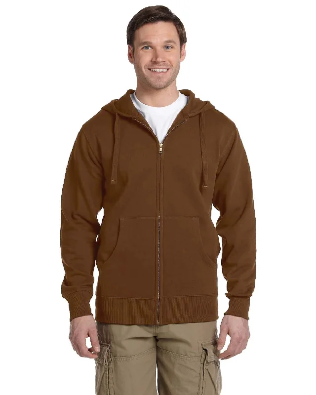 Discount Mania Econscious Organic/Recycled Full-Zip Hoodie | Legacy Brown