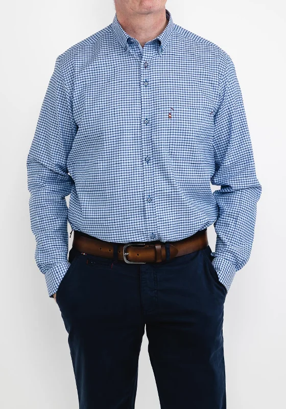 Clearance Items Andre Owen Check Shirt, Blue & Navy