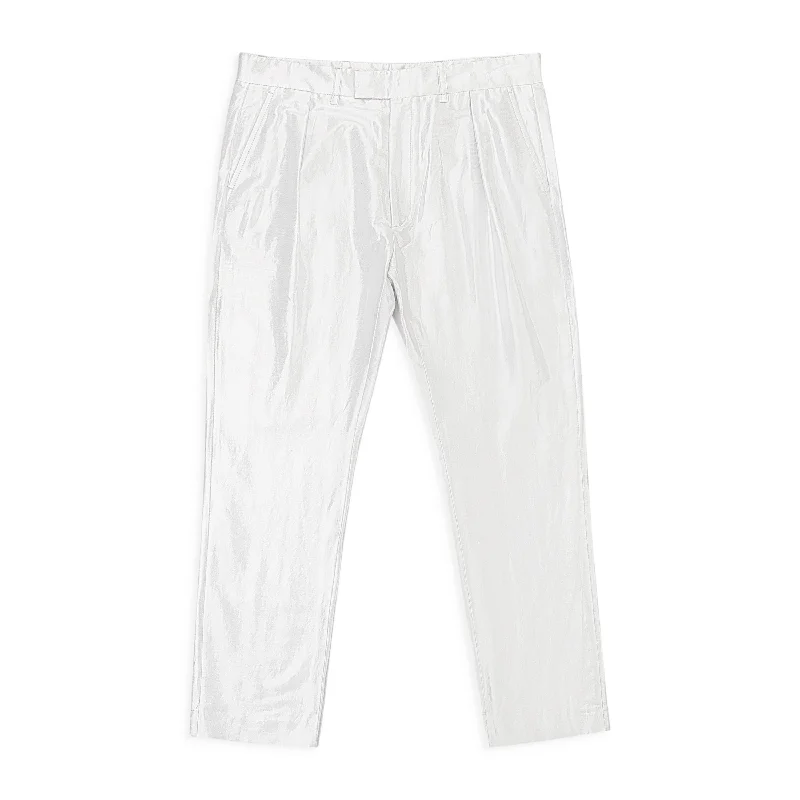 Buy Today NWT DEMEULEMEESTER STRAIGHT SILVER MEN'S CASUAL PANTS