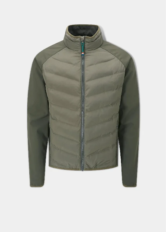 New Arrival Calsall Men's Hybrid Jacket In Olive - Regular Fit