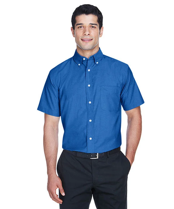 Crazy Deals M600S - Harriton Mens Short-Sleeve Oxford with Stain-Release