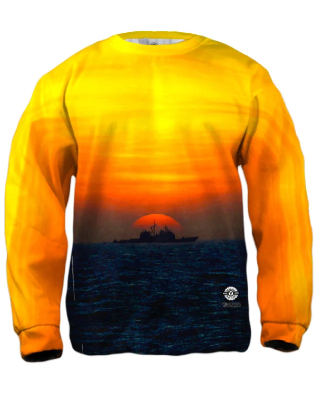 Big Savings Ship With Setting Sun