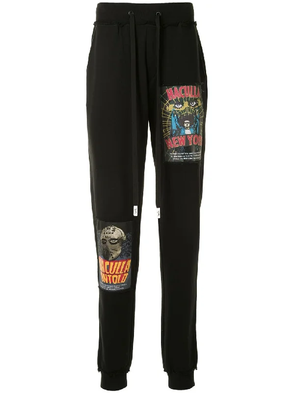 Epic Deals VINTAGE POSTER KNIT JOGGER BLACK