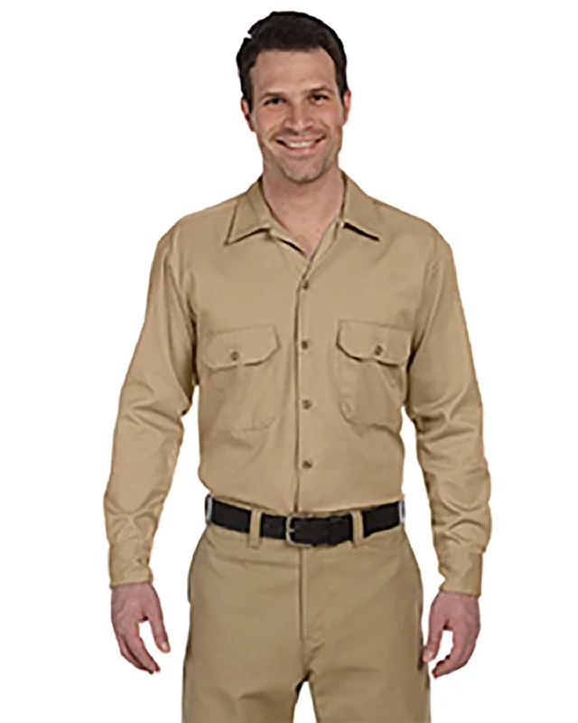 Weekend Steals Await Dickies Long Sleeve Work Shirt | Desert Sand