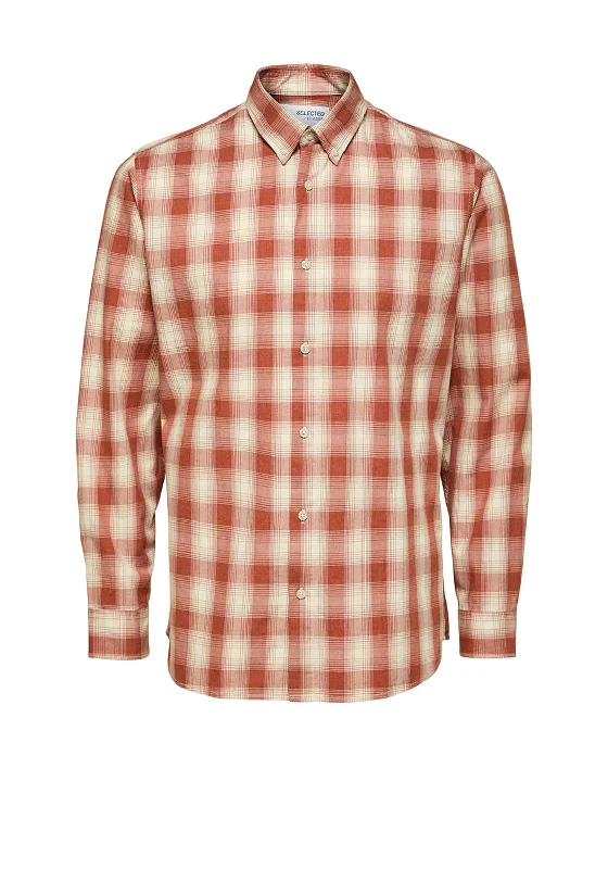 Shop and Save Selected Homme Theo Shirt, Baked Clay