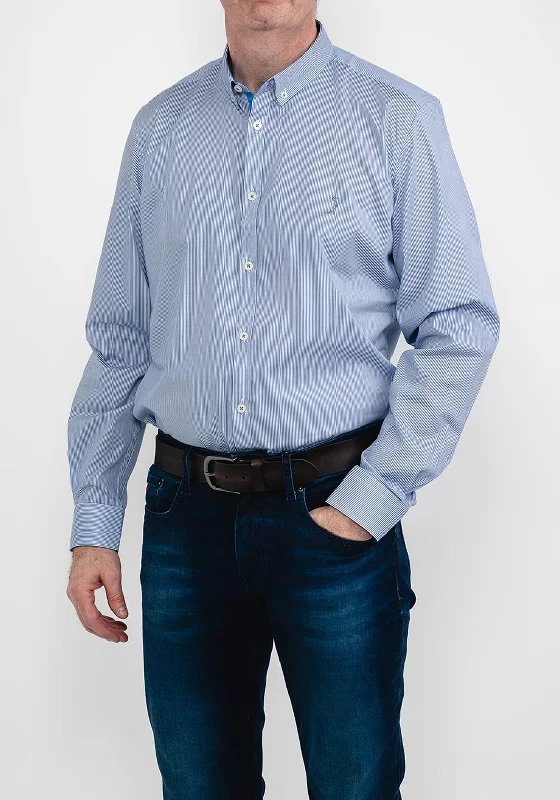 Deal Alert 6th Sense Stripe Shirt, Blue