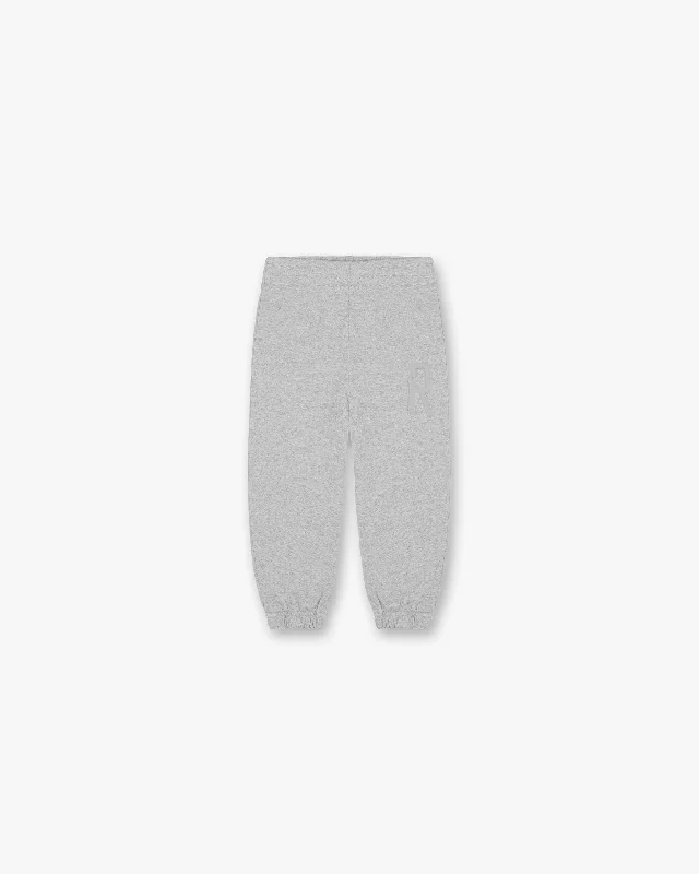 Weekend Wonders Await! Mini Rep Applique Sweatpants - Grey Marl