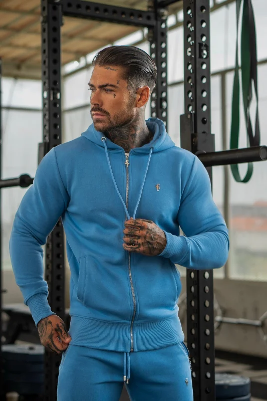 Weekend Offers That Sizzle FS Airforce Blue / Silver Full Zip Hoodie with Pockets - FSH1249 Weekend Offers That Sizzle FS Airforce Blue / Silver Full Zip Hoodie with Pockets - FSH1249