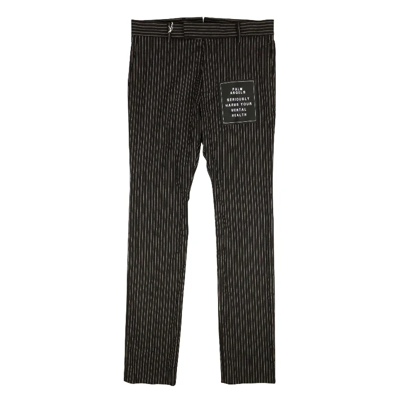 Discount Extravaganza Black Pinstriped Pants
