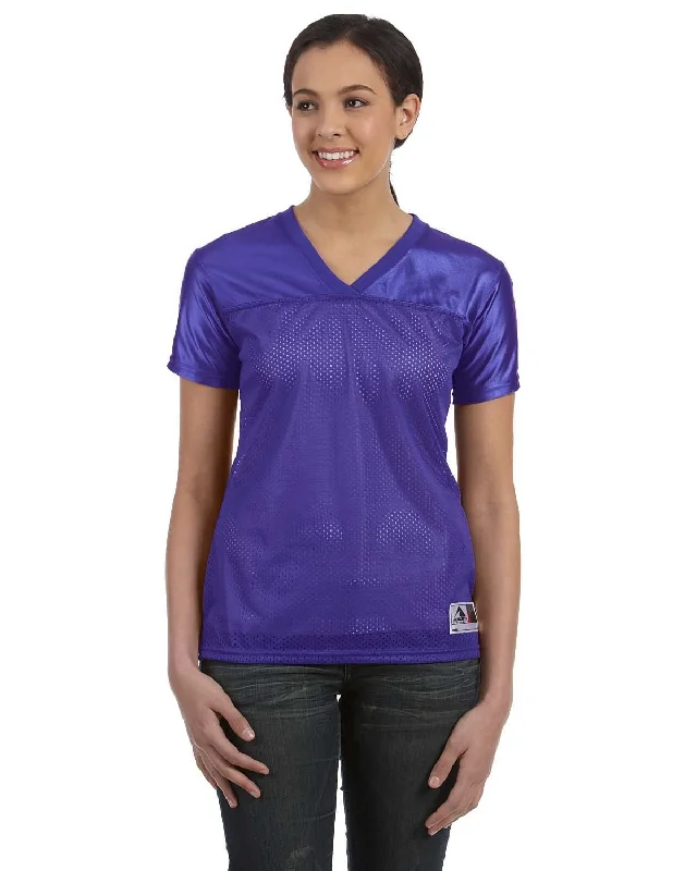 Weekend Deal Augusta Ladies Junior Fit Replica Football T-Shirt | Purple
