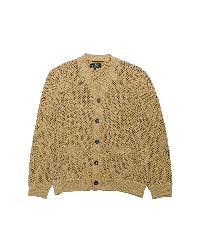 Seasonal Clearance Beams Plus Cardigan Argyle Mesh Khaki