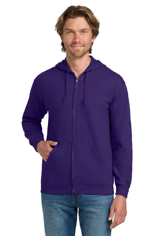 Massive Deals Gildan Mens Pill Resistant Full Zip Hooded Sweatshirt Hoodie w/ Pockets - Purple Massive Deals Gildan Mens Pill Resistant Full Zip Hooded Sweatshirt Hoodie w/ Pockets - Purple