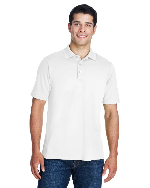 Weekend Discounts to Indulge In Core 365 Origin Mens Tall Performance Pique Polo Shirt | White