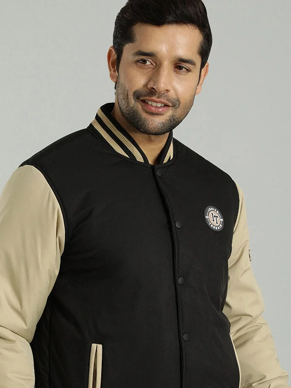 Markdown Sale Men Solid Full Sleeve Biker Jacket