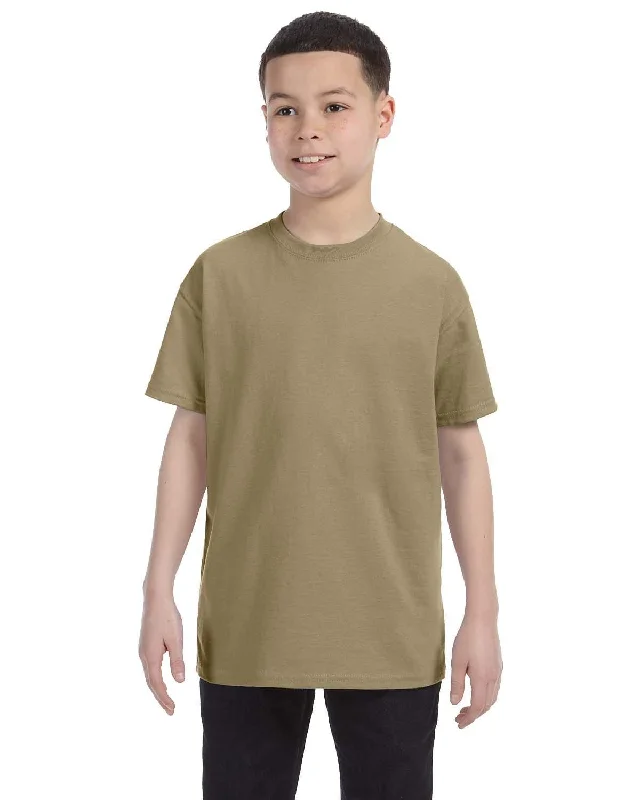 Stock Up Jerzees Youth Heavyweight 50/50 T-Shirt | Khaki