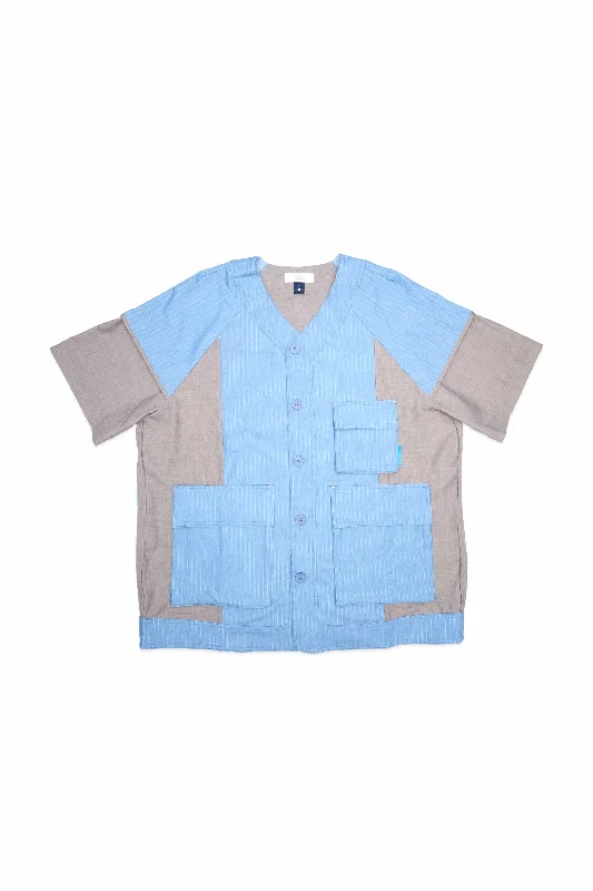 Instant Discount Utility Pinstripe Suiting Overshirt