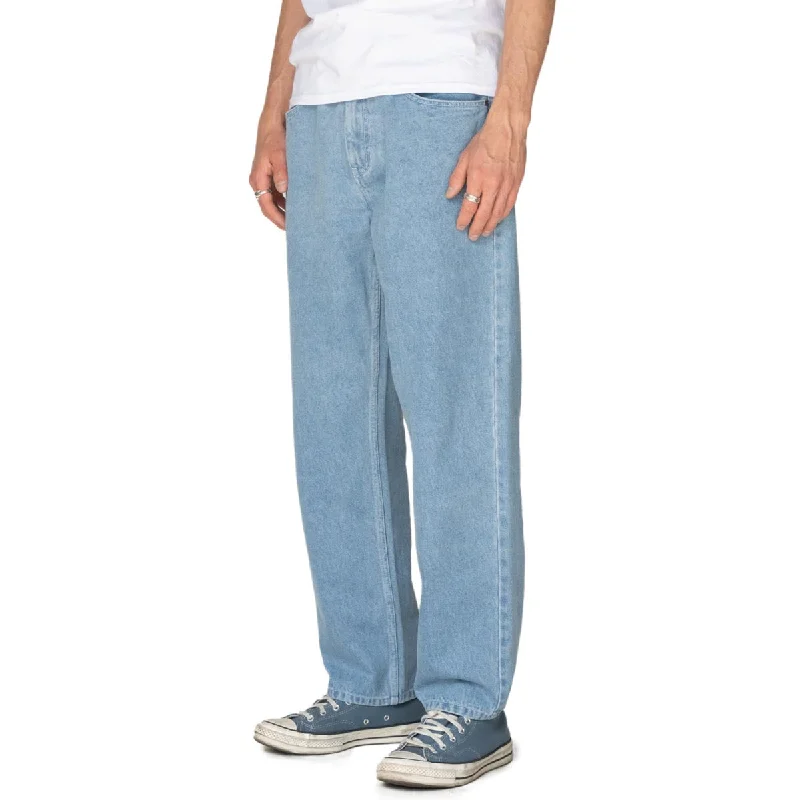 Weekend Deals to Brighten Your Day Welcome Immortal Loose Straight Denim Pants - Washed Blue