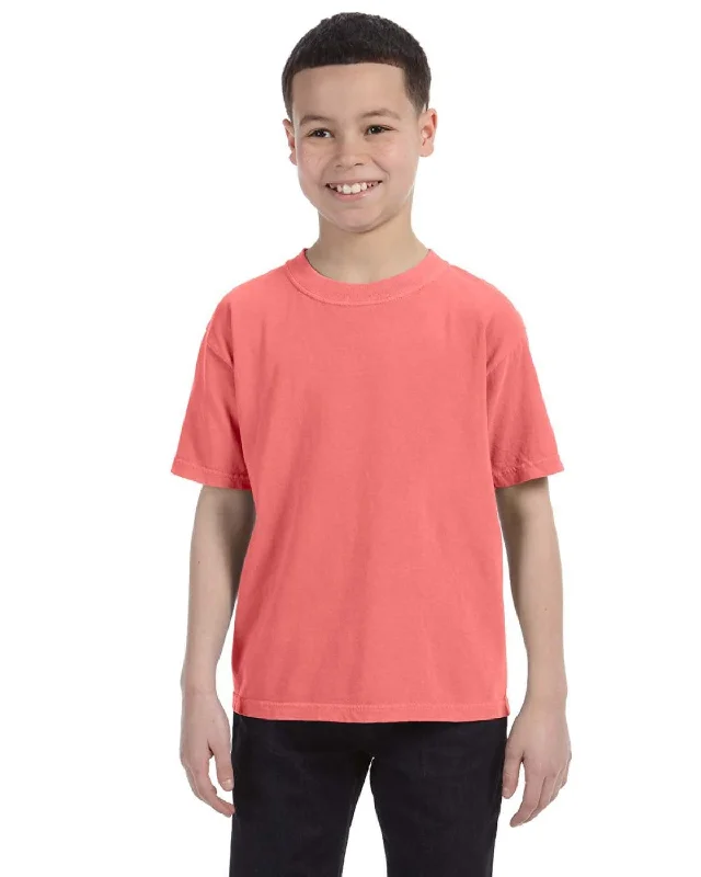 Value Deals Comfort Colors Youth Garment-Dyed T-Shirt | Neon Red Orange