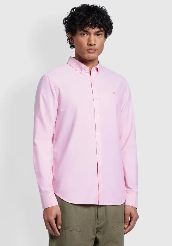 TIME-Limited Offer Farah Brewer Long Sleeve Shirt, Coral Pink