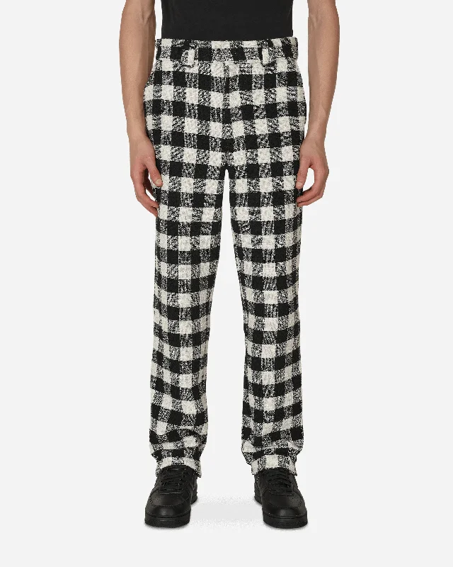 Big Deal Opening Ceremony Tweed Check Pants Black