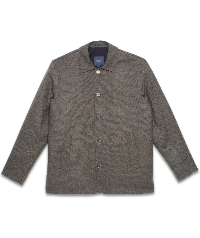 Extra Discounts Guide London Sage Wool-Blend Casual Jacket