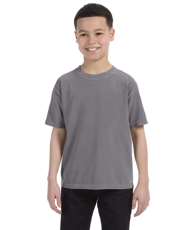 Today’s Deal Comfort Colors Youth Garment-Dyed T-Shirt | Graphite