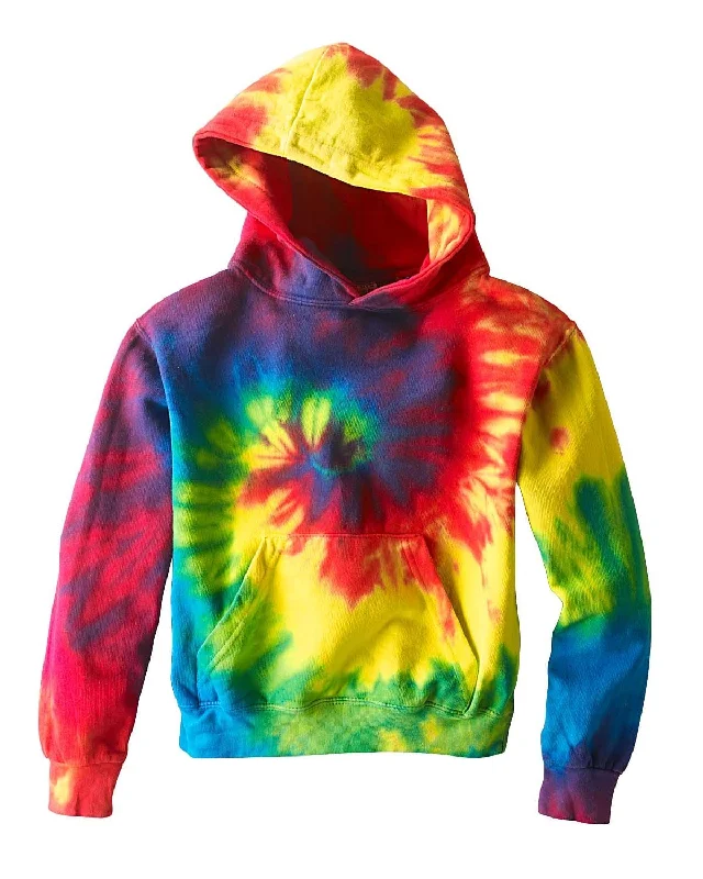 Weekend Specials to Grab Tie-Dye Youth Pullover Hoodie | Reactive Rainbow