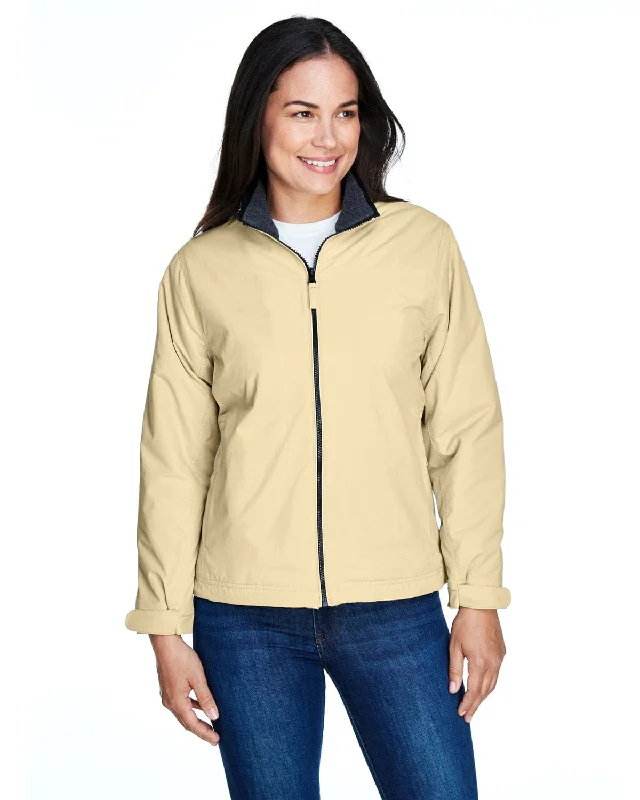 Closeout Deal Devon & Jones Ladies Three-Season Jacket | Stone