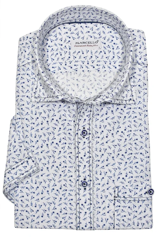 Weekend Bargains to Relish W824S White Flower Seersucker