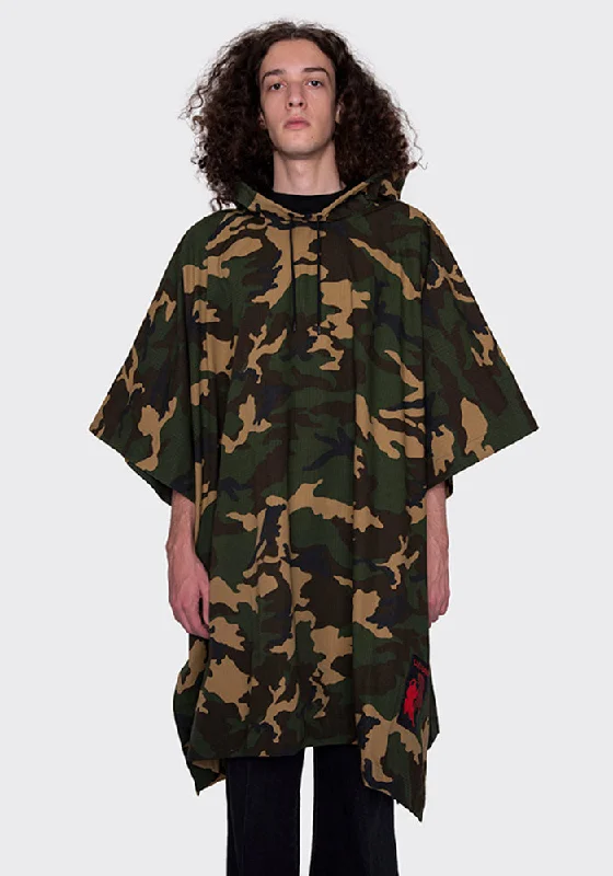 Bonus Savings LU'U DAN MC005_CC OVERSIZED PONCHO CAMO