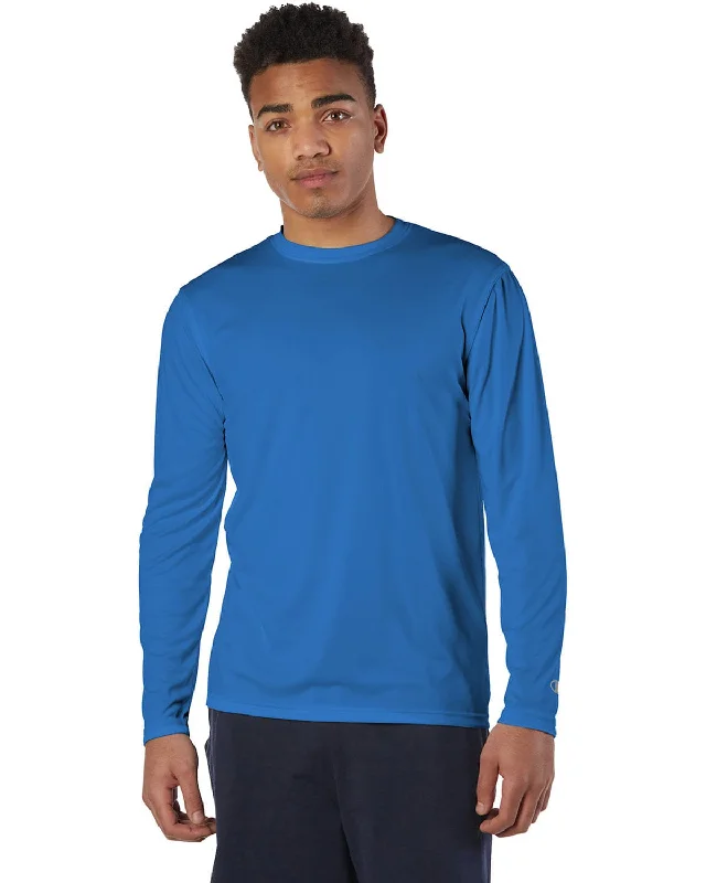 Seasonal Clearance Champion Double Dry Long Sleeve T-Shirt | Royal Blue