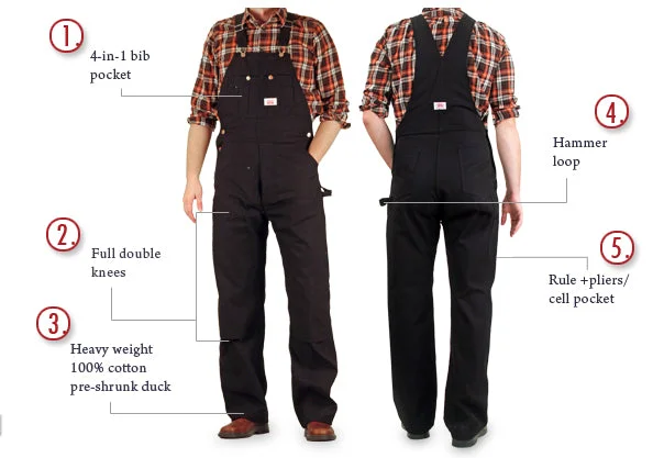 Crazy Savings IRREGULAR #383 Made in USA Black Duck Overalls SECOND, NO RETURNS