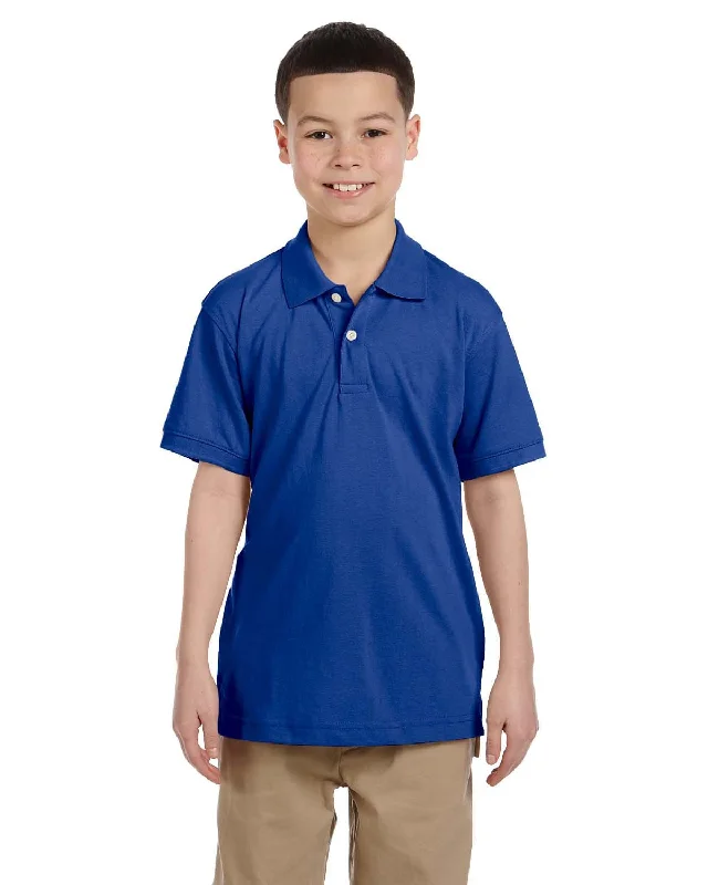 Exclusive Preview Harriton Youth Easy Blend Polo Shirt | True Royal