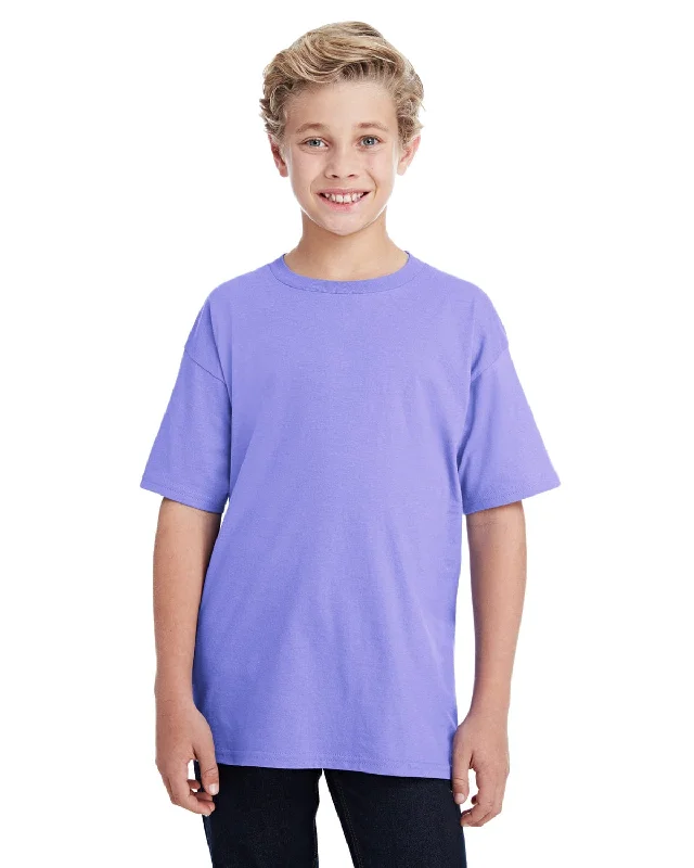Weekend Deals to Make You Smile Anvil Youth Fashion Fit T-Shirt | Violet