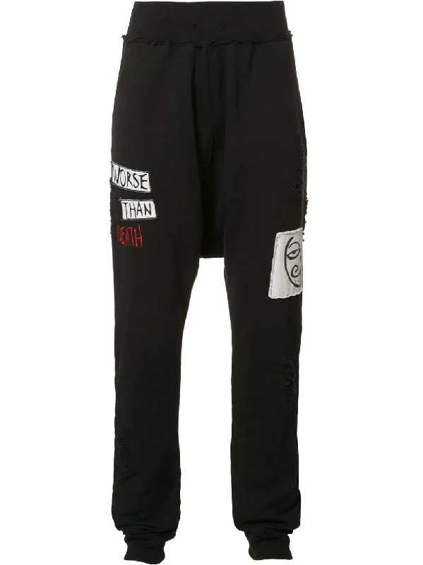 Year-End Sale SCHIZO DISTRESSED KNIT BOTTOMS