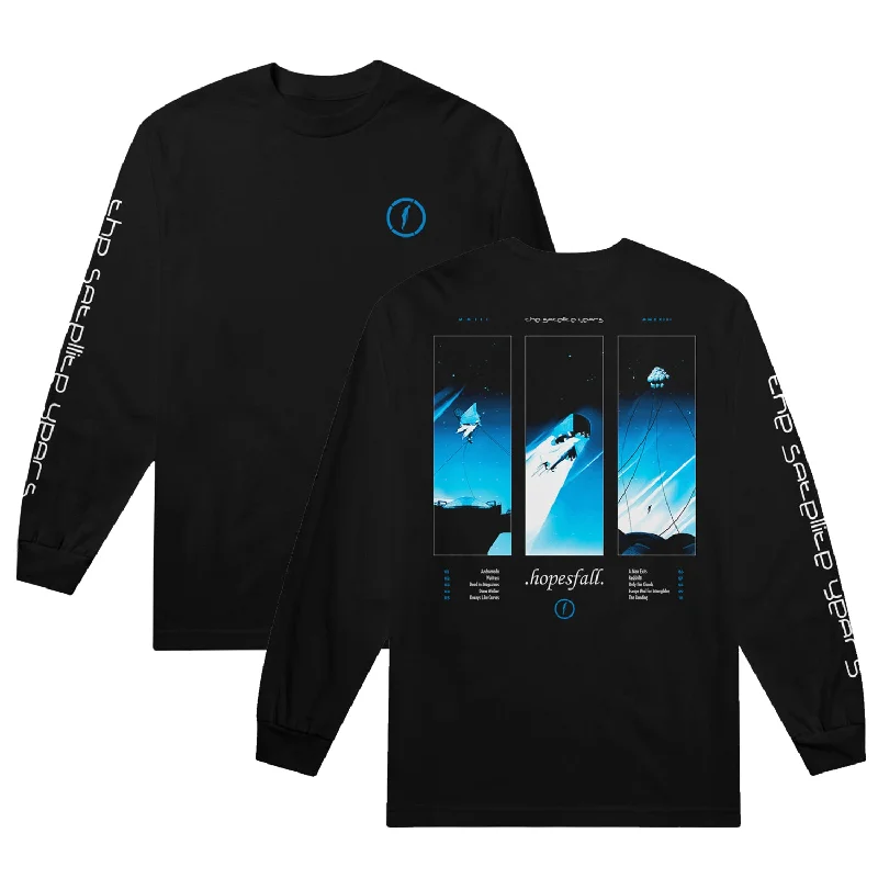 Weekend Deals That Please Triptych • Black • Long-Sleeve T-Shirt