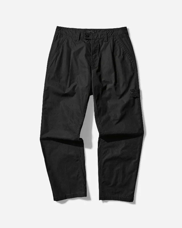 Limited Offer Ghost Weatherproof Cotton Canvas Pleated Pants Black
