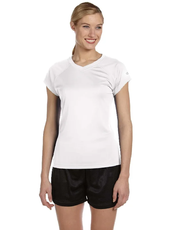 Don’t Miss Out Champion Ladies Double Dry Performance T-Shirt | White