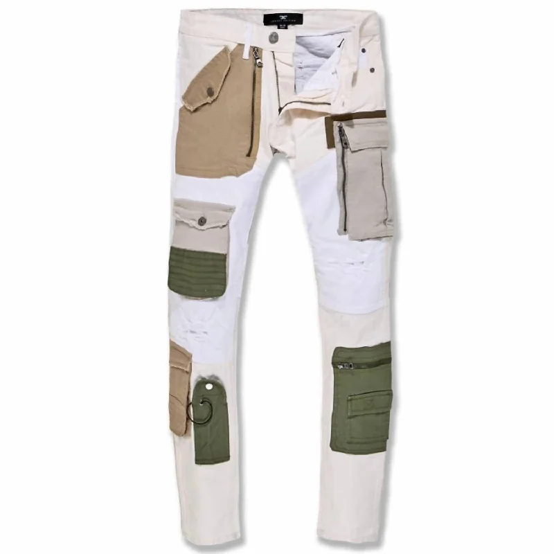 Value Deals Men's Ross Amarillo Cargo Pants In Natural Multi