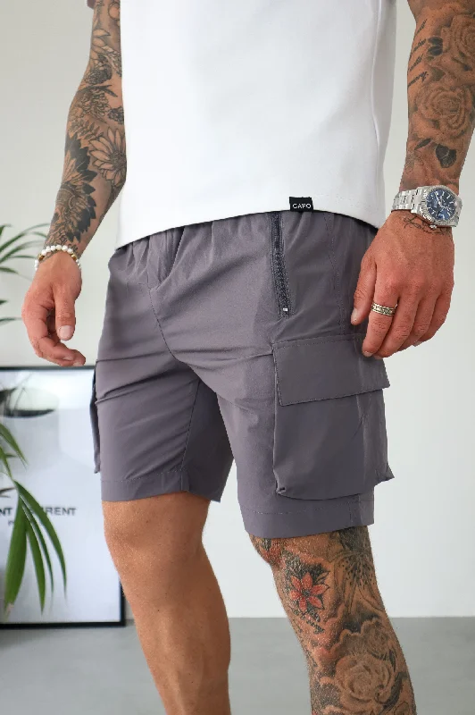 Sale Event Capo LIGHTWEIGHT Cargo Short - Dark Grey