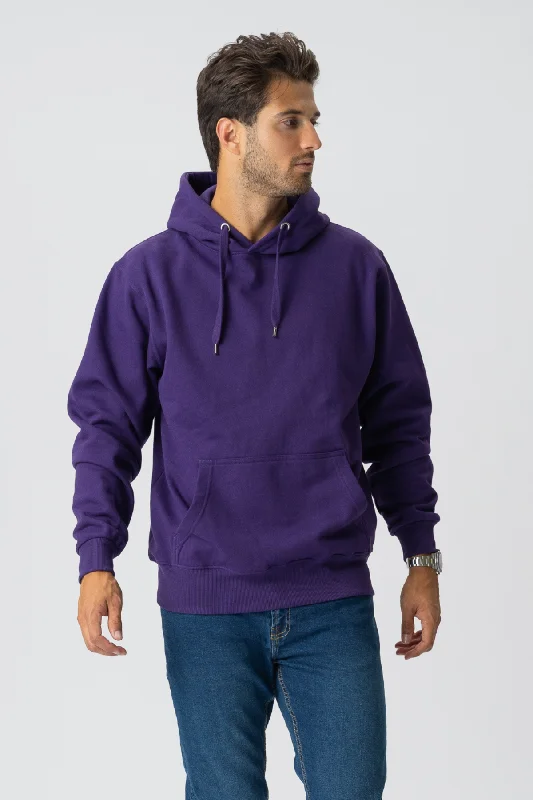Time-Sensitive Basic Hoodie - Purple