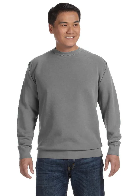 Steal Deal Comfort Colors Mens Crewneck Sweatshirt - Grey