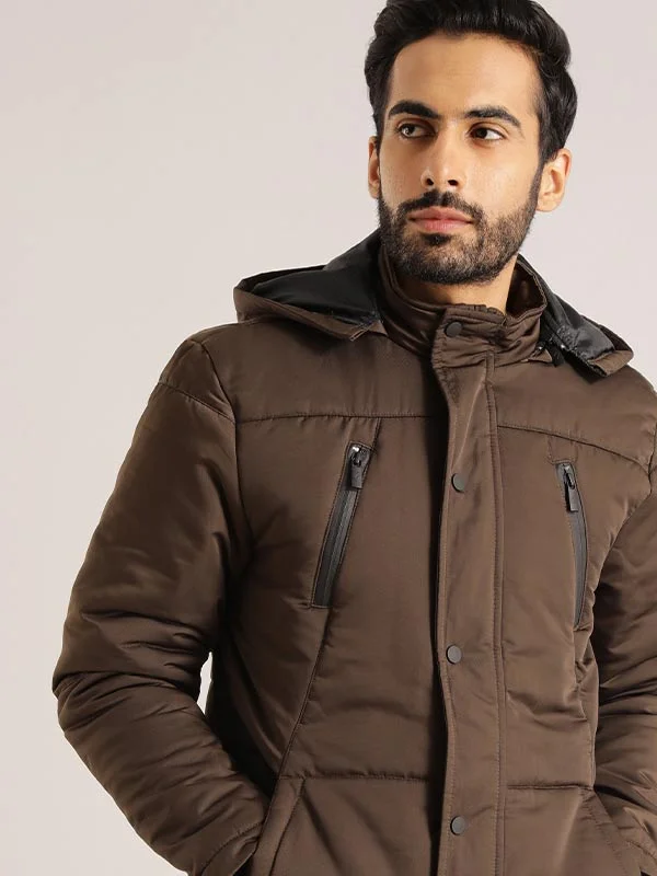 Top Pick Men Solid Full Sleeve Parka Jacket