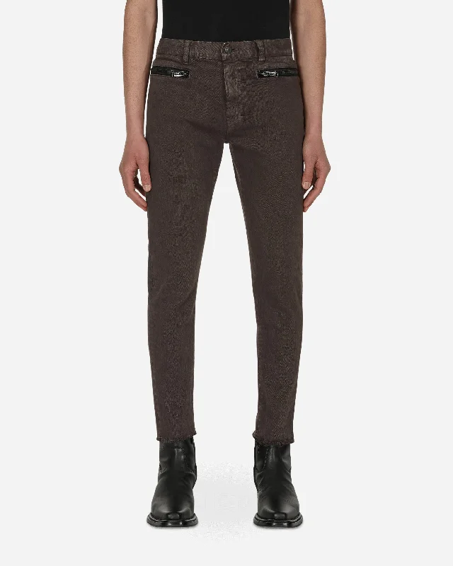 Weekend Bargains to Savor Zip Denim Pants Grey