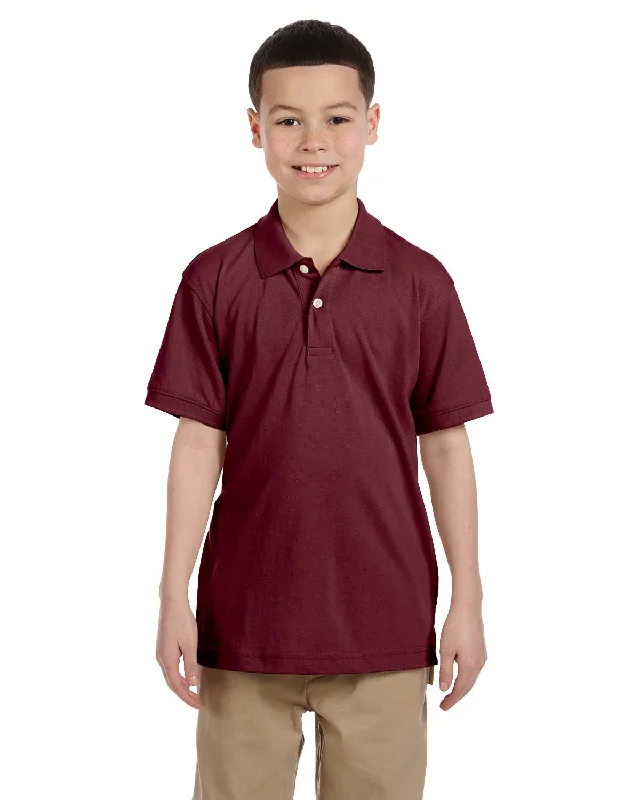 Loyalty Reward Harriton Youth Easy Blend Polo Shirt | Wine