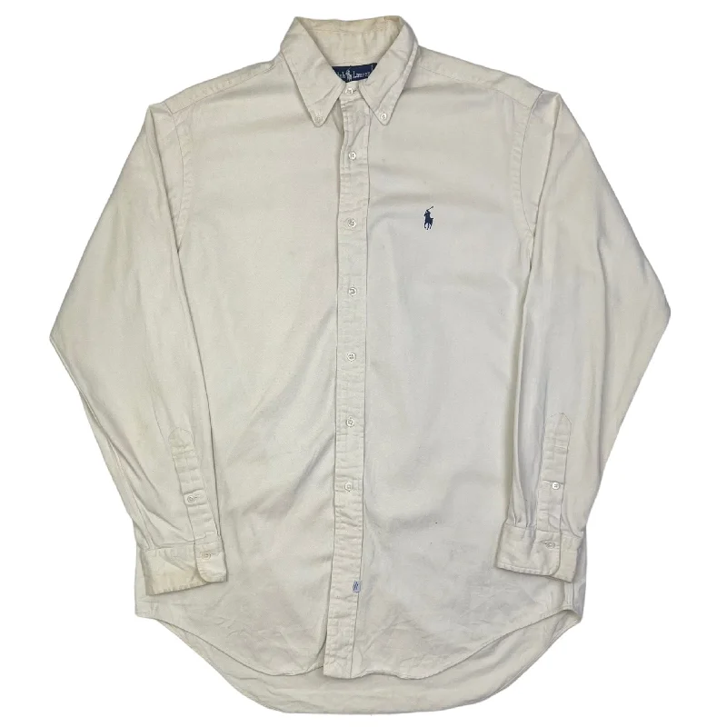 Weekend Discounts to Celebrate Ralph Lauren Cream Long Sleeve Shirt
