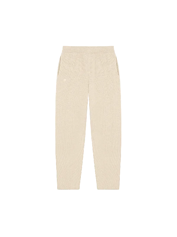 Special Offer Women's DNA Recycled Cashmere Tapered Track Pants—ecru ivory